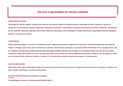 Suplemento Natural - Intestino Irregular | FORTIF PLUS