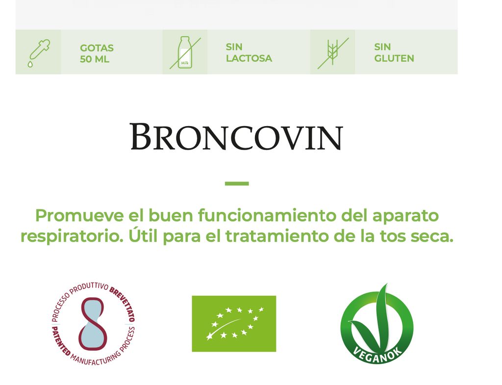Suplemento Natural - Sistema Respiratório | BRONCOVIN 50ML ***