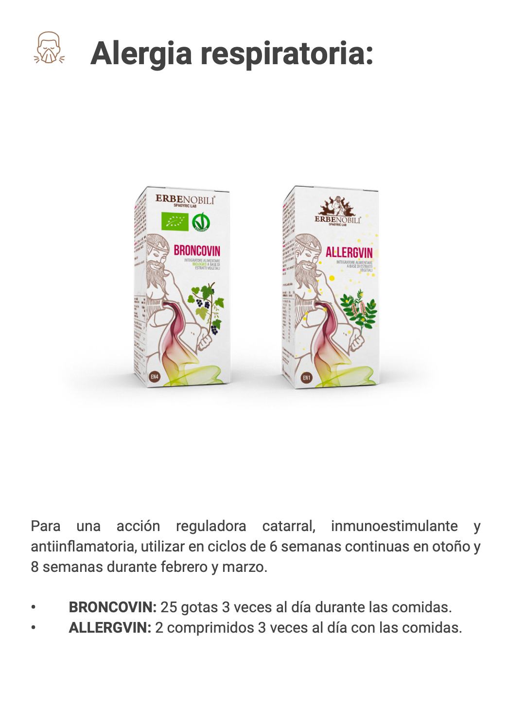 Suplemento Natural - Alergias e Imunidade | ALLERGVIN 60cps .