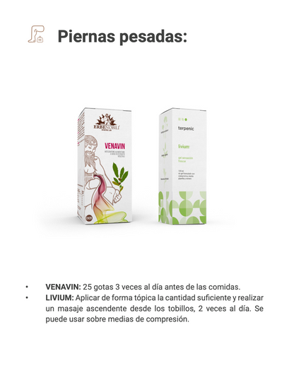 Solução Natural | Creme pernas cansadas (livium) 100ml .