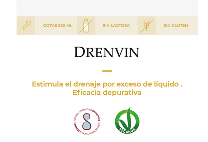 Suplemento Natural - Drenagem e Saciedade | DRENVIN 250ML .