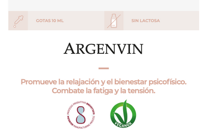Suplemento Natural - Fadiga e Tensão | ARGENVIN 10ML ***