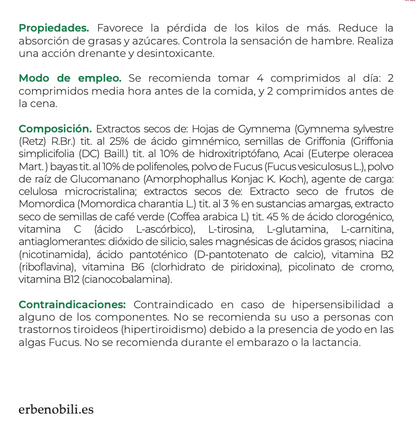 Suplemento Natural - Controlo Peso | CONTROKAL 60cps %