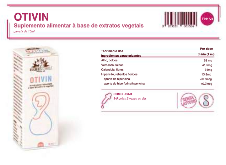 Suplemento natural Otites | OTIVIN 15ml