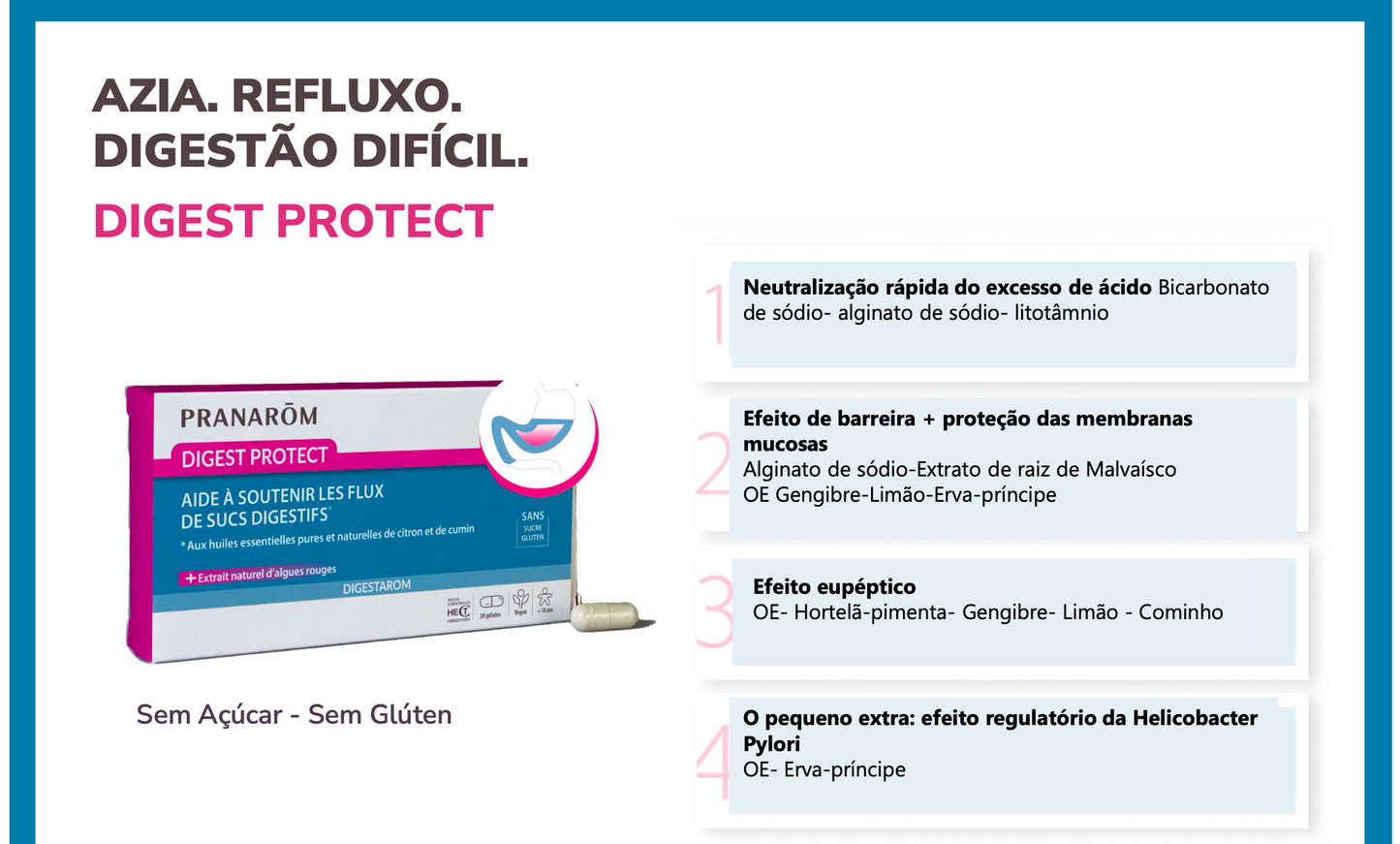 Suplemento Natural: Protetor de Estômago | Digest Protect