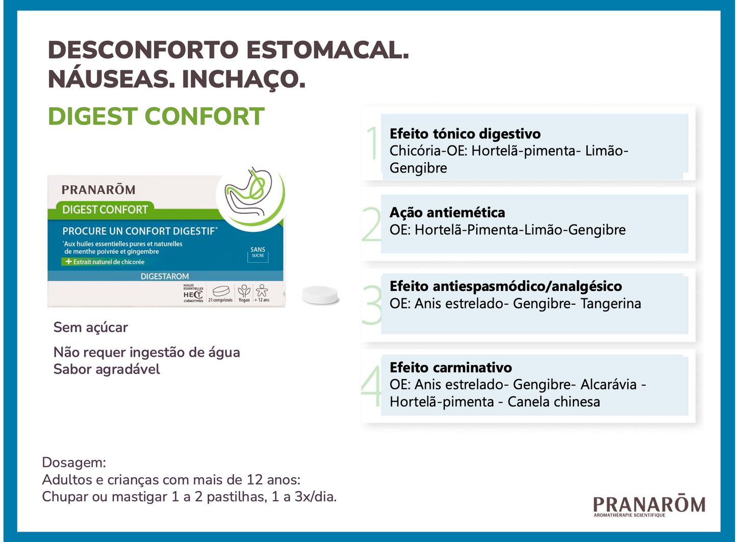 Suplemento Natural: Desconfortos Estômago | Digest Confort