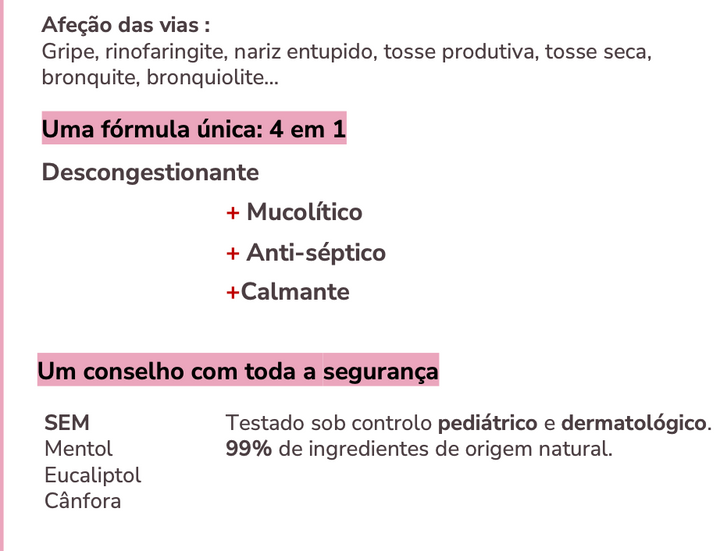 Solução Natural Bébé 40ml 🌿bio | Bálsamo Tosses e Ranhocas