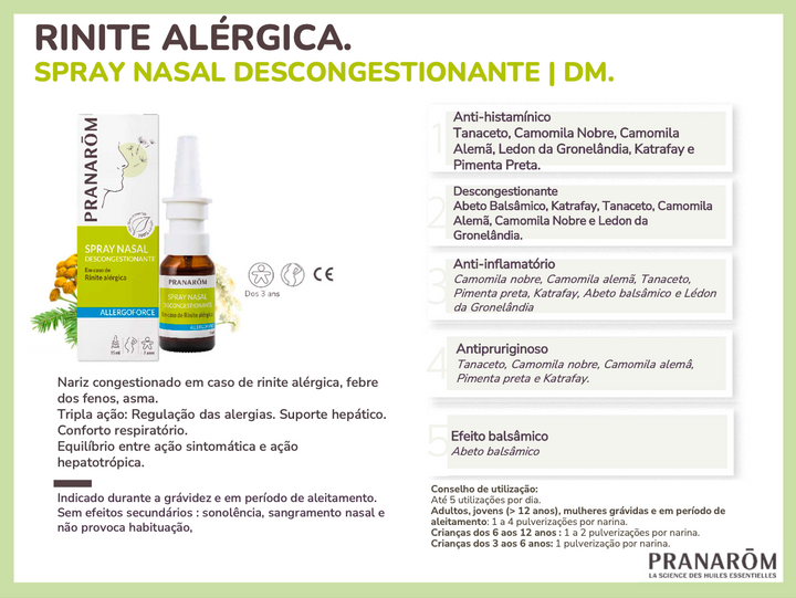 Spray nasal alergias e rinite alérgica| Allergoforce *