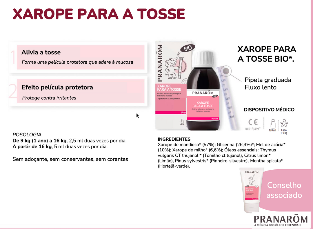 KIT Tosse Bébé: Xarope + Bálsamo Peitoral