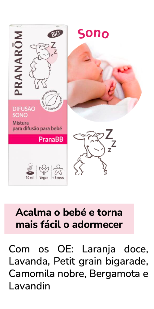 Solução Natural Bébé 10ml 🌿bio | Sono Bebé para Difusor +3M