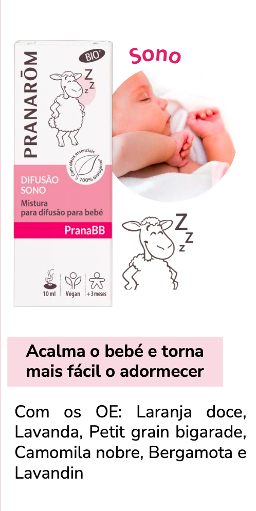 Solução Natural Bébé 10ml bio | Sono Bebé para Difusor +3M