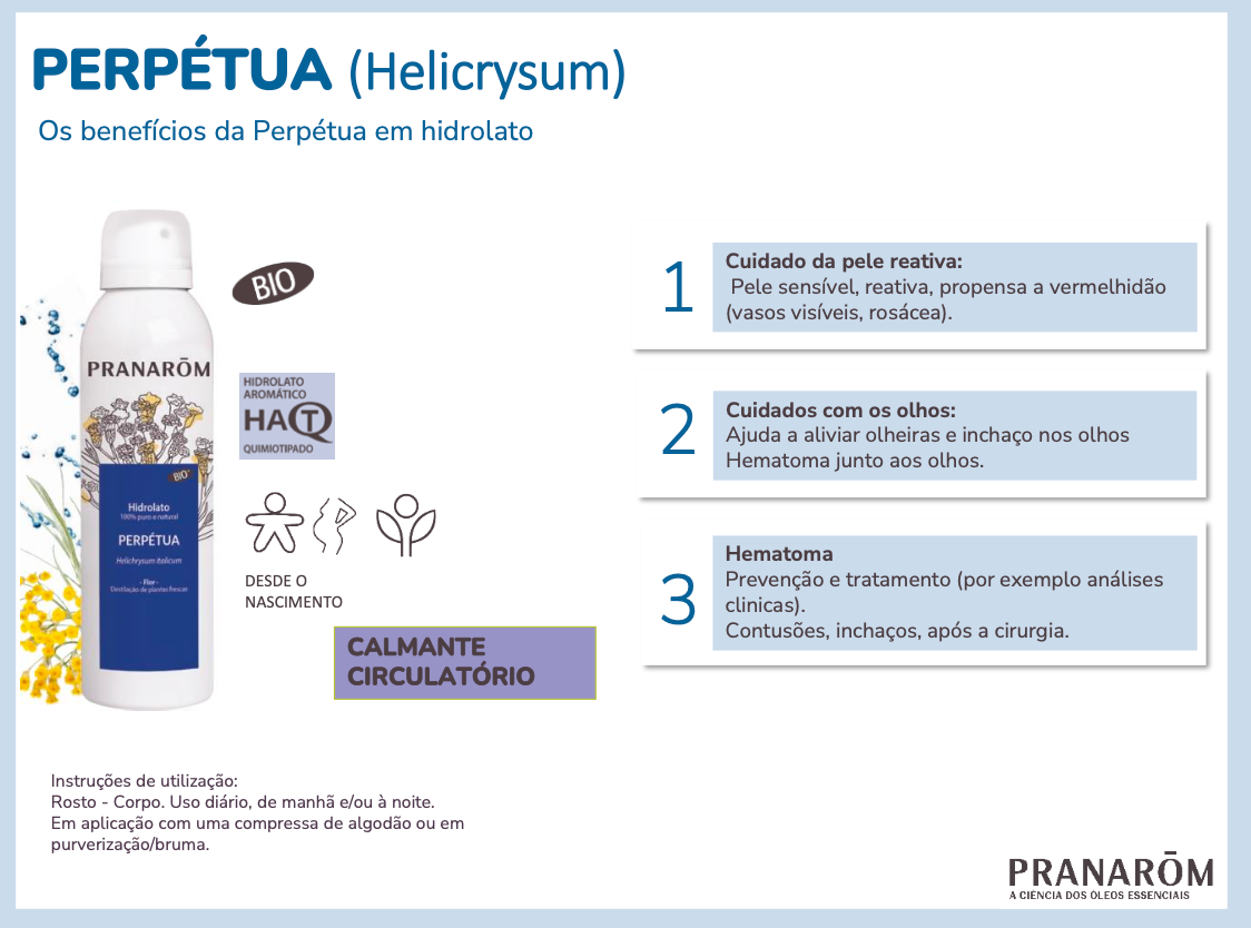 Hidrolato Perpétua Helichrysum italicum | Spray 150ml