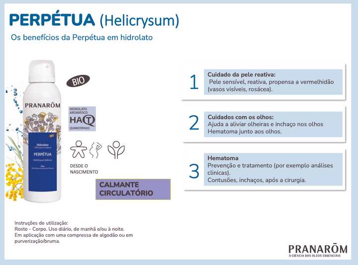 Hidrolato Perpétua Helichrysum italicum | Spray 150ml