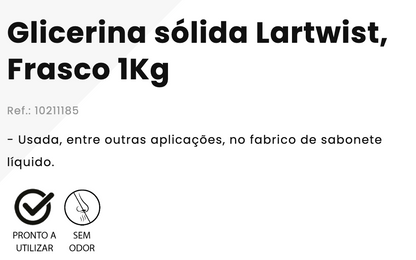 Solid Glycerin (soap manufacture)