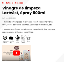 Vinagre 500ml com spray Lartwist