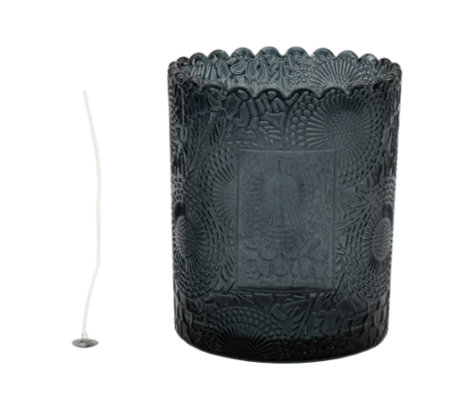 Boião de Vidro para Velas Relevo ***