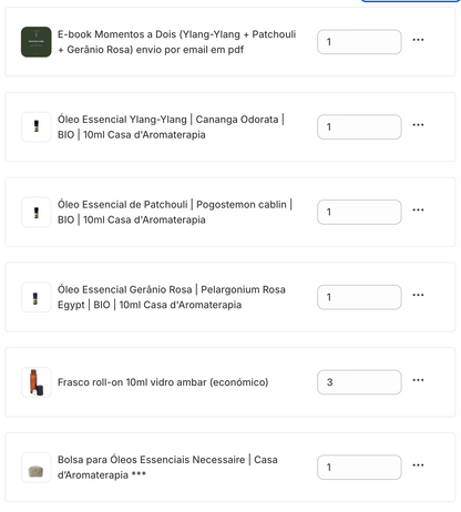 Trio Momentos a Dois | Kit para a Intimidade (Ylang-Ylang + Patchouli + Gerânio Rosa + ofertas)