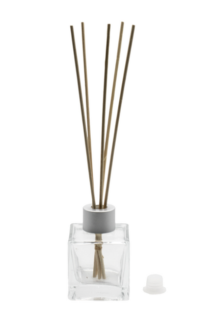 Conjunto Difusor de Varetas - Frasco de Vidro 40 ml com Tampa, 5 Varetas Mikado