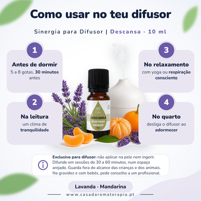 Óleos Essenciais para Difusor 10ml | Descansa Casa d'Aromaterapia