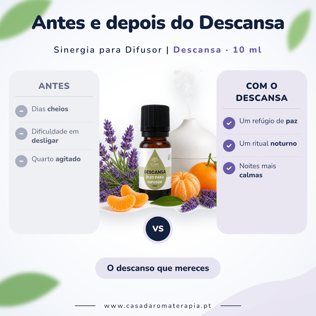 Óleos Essenciais para Difusor 10ml | Descansa Casa d'Aromaterapia
