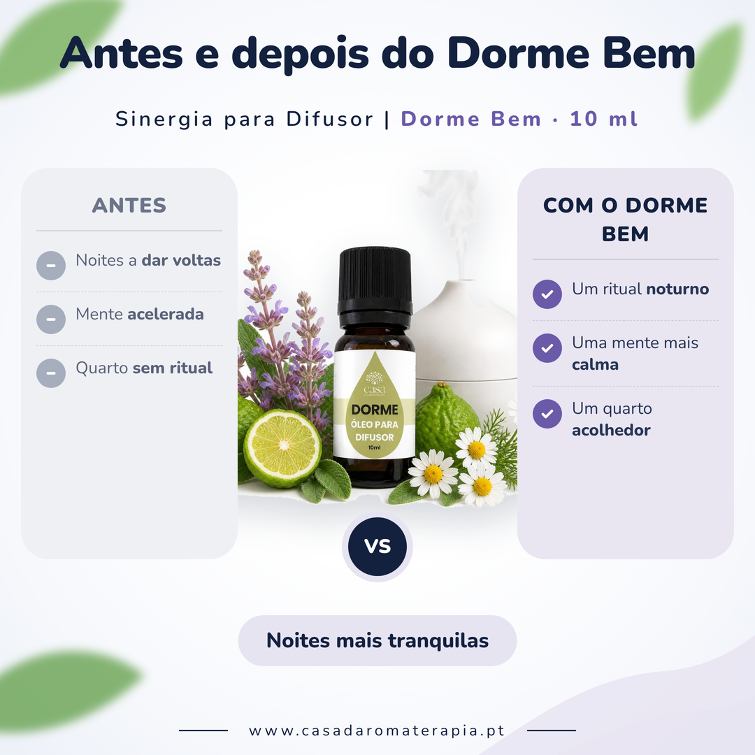 Óleos essenciais para difusor 10ml | Dorme bem | Casa d'Aromaterapia