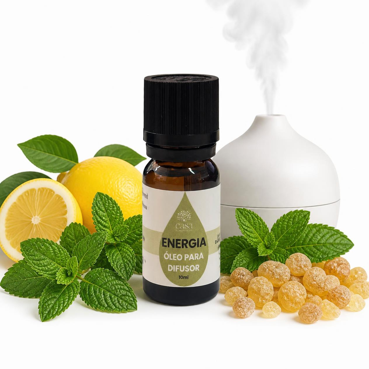 Óleos essenciais para difusor 10ml | Energizante Casa d'Aromaterapia