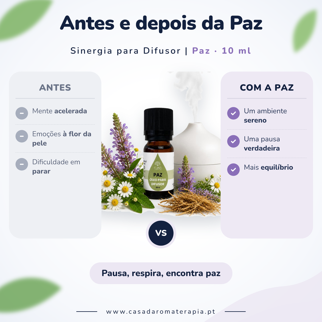 Óleos essenciais para difusor 10ml | Paz Casa d'Aromaterapia