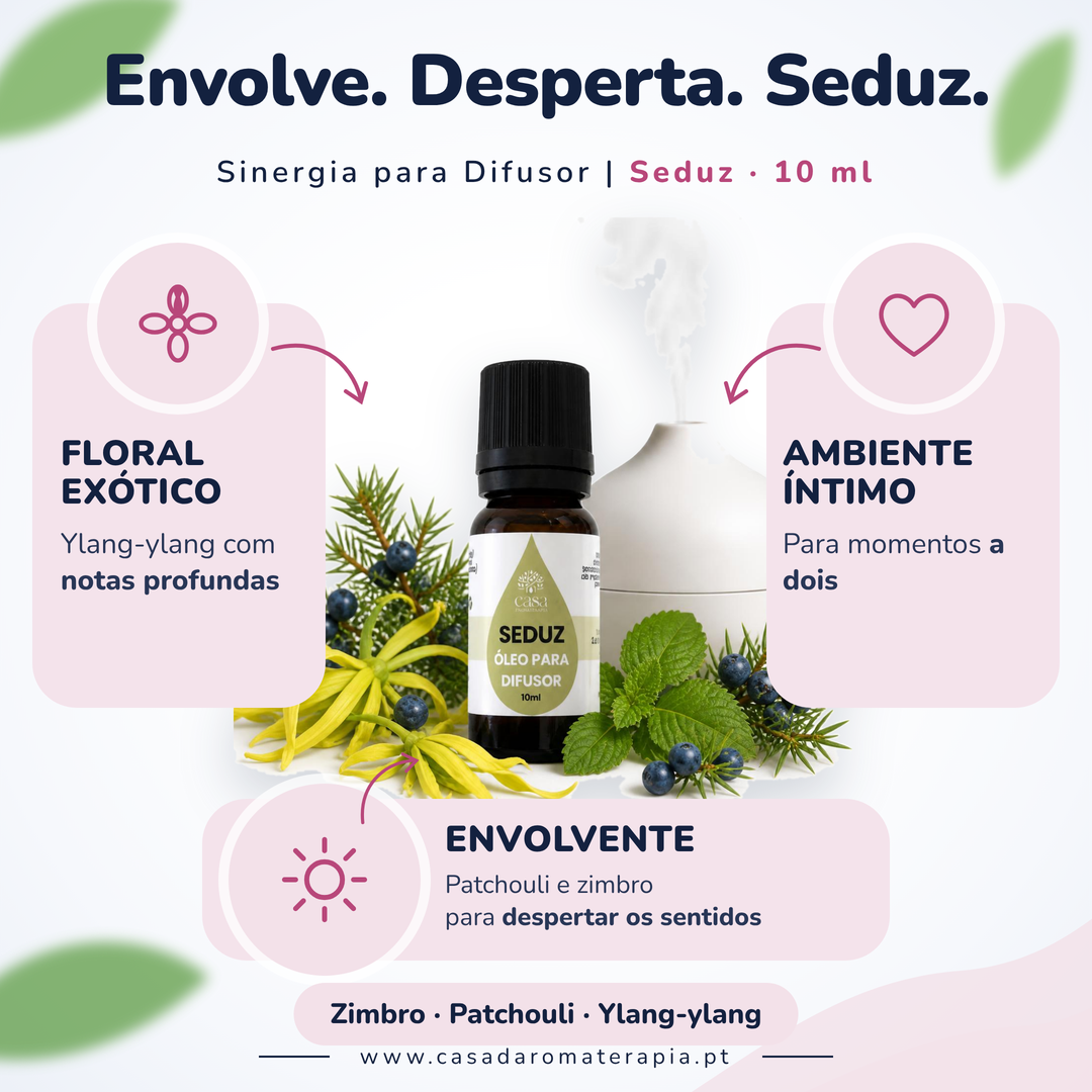 Óleos essenciais para difusor 10ml | Seduz | Casa d'Aromaterapia