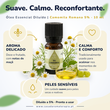 Óleo Essencial de Camomila Romana | Anthemis nobilis | 10ml | Casa d'Aromaterapia | Diluído 5%