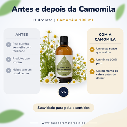Hidrolato de Camomila | 100ml | Casa d'Aromaterapia