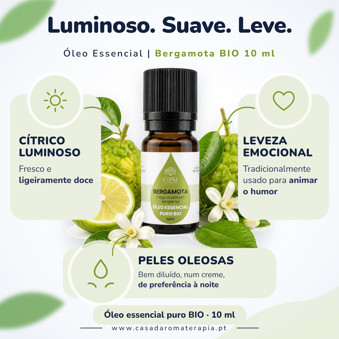 Óleo Essencial de Bergamota | Citrus bergamia | BIO | 10ml | Casa d'Aromaterapia