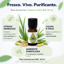 Óleo Essencial de Capim-Limão | Cymbopogon flexuosus | BIO | 10ml | Casa d'Aromaterapia