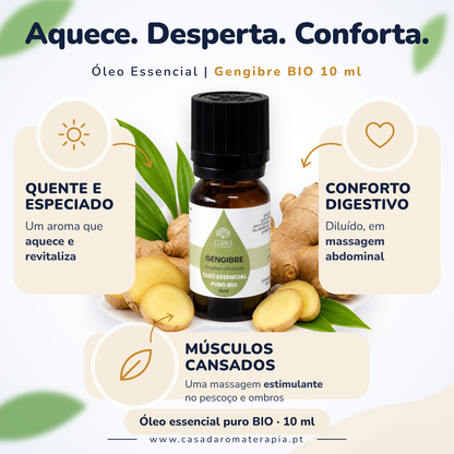 Óleo Essencial de Gengibre | BIO | Casa d'Aromaterapia