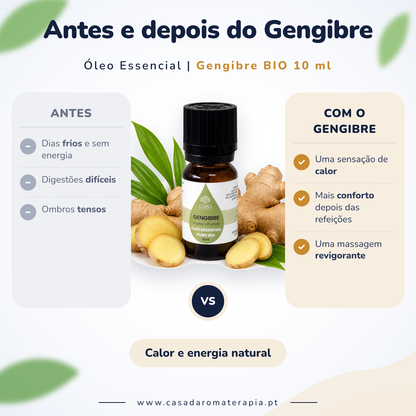 Óleo Essencial de Gengibre | BIO | Casa d'Aromaterapia