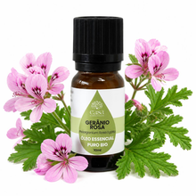 Óleo Essencial de Gerânio | Pelargonium graveolens | BIO | 10ml | Casa d'Aromaterapia