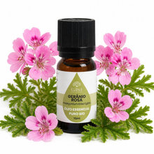 Óleo Essencial de Gerânio Rosa | Pelargonium rosa egypt | BIO | 10ml | Casa d'Aromaterapia