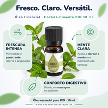 Óleo Essencial de Hortelã-Pimenta | Mentha piperita | BIO | 10ml | Casa d'Aromaterapia