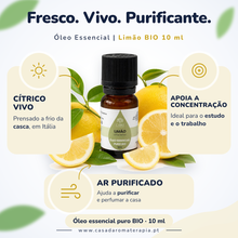 Óleo Essencial de Limão | Citrus limon | BIO | 10ml | Casa d'Aromaterapia