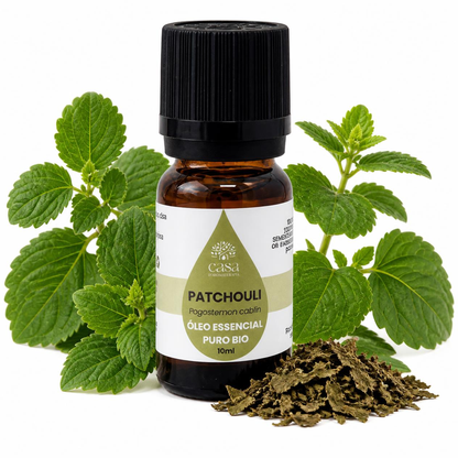 Óleo Essencial de Patchouli | Pogostemon cablin | BIO | 10ml | Casa d'Aromaterapia