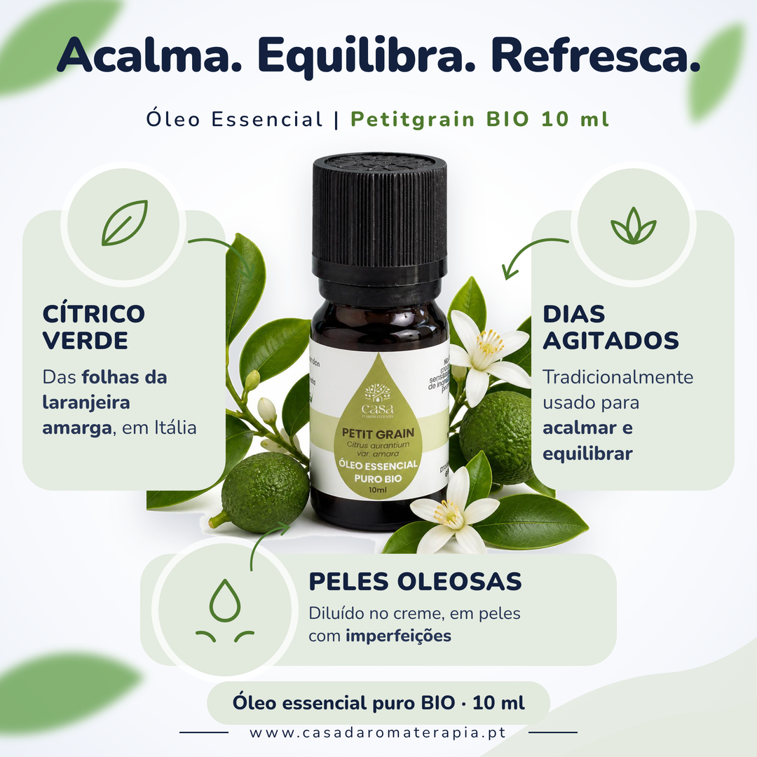 Óleo Essencial de Petitgrain | Citrus aurantium var. amara | BIO | 10ml | Casa d'Aromaterapia