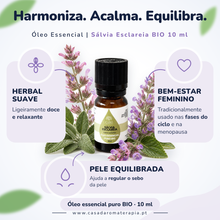 Óleo Essencial de Sálvia Esclareia | Salvia sclarea | BIO | 10ml | Casa d'Aromaterapia
