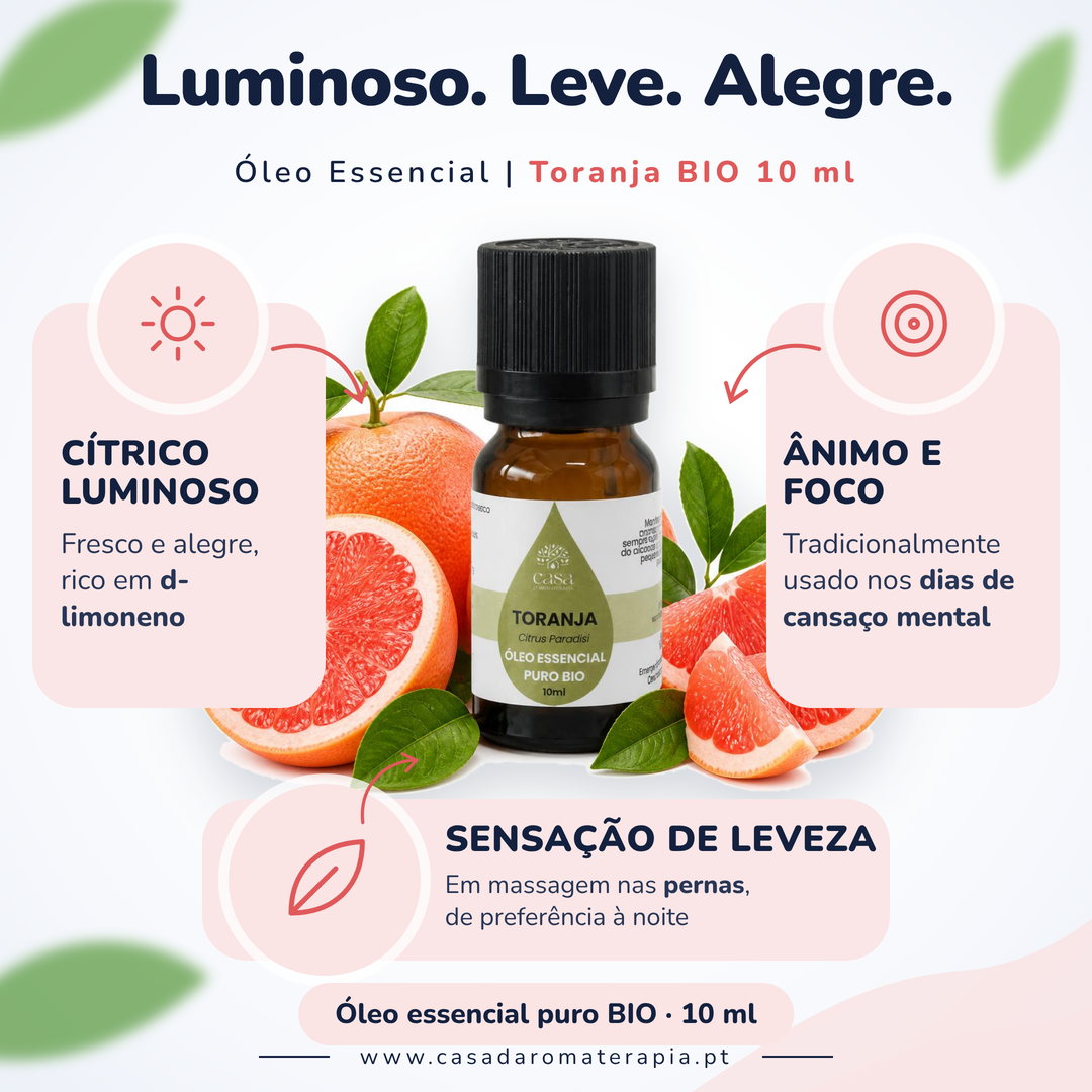 Óleo Essencial de Toranja | Citrus paradisi | BIO | 10ml | Casa d'Aromaterapia
