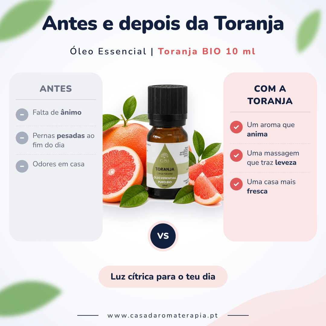Óleo Essencial de Toranja | Citrus paradisi | BIO | 10ml | Casa d'Aromaterapia