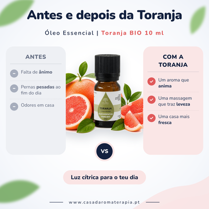Óleo Essencial de Toranja | Citrus paradisi | BIO | 10ml | Casa d'Aromaterapia