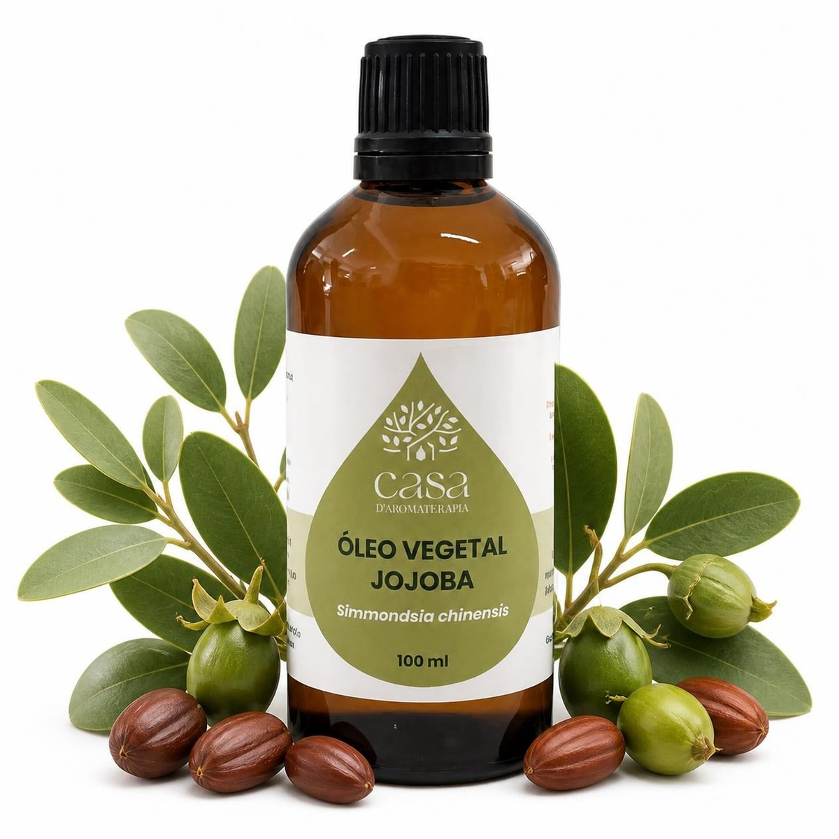 Óleo Vegetal de Jojoba | Simmondsia chinensis | 100ml | Casa d'Aromaterapia