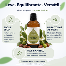 Óleo Vegetal de Jojoba | Simmondsia Chinensis | 100ml | Casa d'Aromaterapia