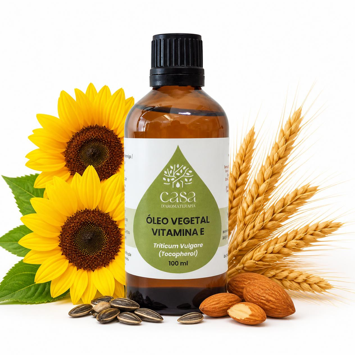 Óleo Vegetal de Vitamina E | 100ml | Casa d'Aromaterapia