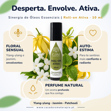 Roll-on Ativa – Energia Feminina e Inspiração em Cada Gota | Casa d'Aromaterapia