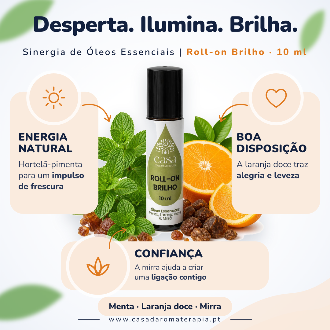 Roll-on Brilho – Energia, Confiança e Alegria no Teu Dia | Casa d'Aromaterapia