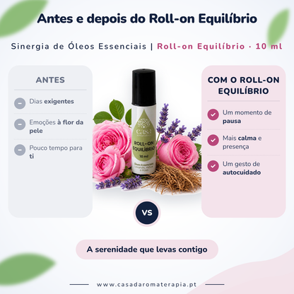 Roll-on Equilíbrio – Calmante Natural para Mente e Emoções | Casa d'Aromaterapia